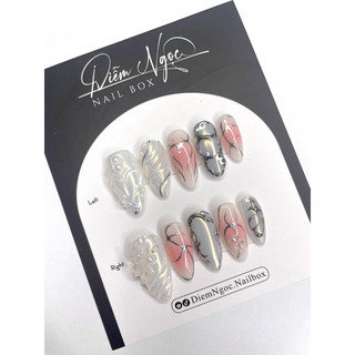 205 Nailbox thiết kế y2k loang hồng cá tính