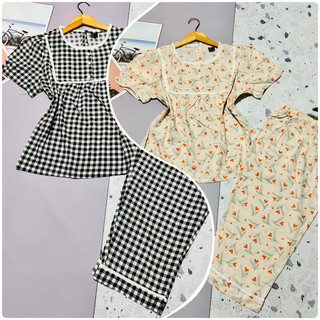 Đồ bộ lửng tiểu thư tole lanh vnxkf21 mặc mát