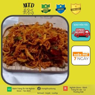 Khô gà lá chanh cay xé 1kg |bánh tráng mtd | freeship