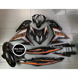 Dàn áo Exciter 150 đen cam Mx king