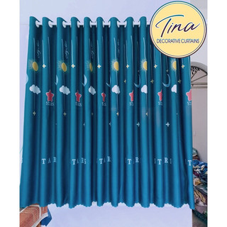 Rèm cửa sổ, cửa phòng ngủ chống nắng giá rẻ TNS-001 họa tiết đèn chùm