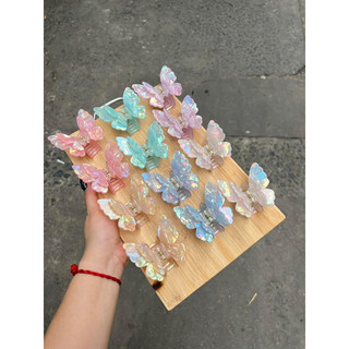 [Hàng sẵn] Kẹp tóc hình bướm trendy mùa hè lấp lánh nhiều màu cho nữ phong cách nhẹ nhàng