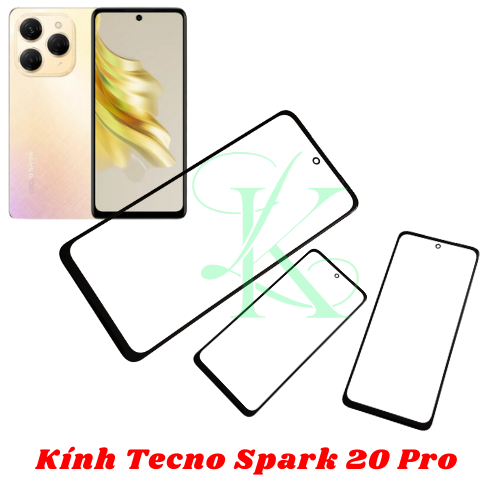 Kính ép trên màn hình dành cho Tecno Spark 20 Pro , kính ép dành cho tecno spark 20 pro