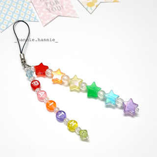 🌈 IRIDIAN 🌈 - Móc khóa trái tim ngôi sao custom chữ - Keychain dây treo điện thoại handmade