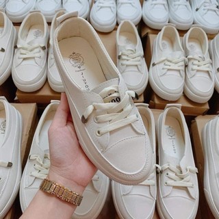 Giày slipon nữ ba khuy mẫu mới siêu hot