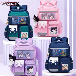  Ba Lô Nam Nữ Tiểu Học Học Học Sinh Schoolbag Một Ba Lớp Thứ Sáu Hoạt Hình Dễ Thương Kuromi Trẻ Em Ba Lô Mặt Dây 