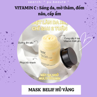 Mặt nạ ngủ dưỡng sáng da belif