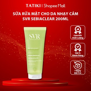 Sữa rửa mặt SVR Sebiaclear Gel Moussant dành cho da dầu mụn nhạy cảm srm loại bỏ tế bào chết 200ml