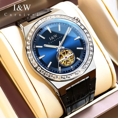 Đồng hồ nam chính hãng I&W Carnival 761G-D2 kính sapphire,chống xước,chống nước 50m,Bh 24 tháng,máy cơ (automatic)
