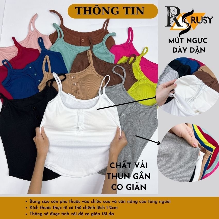 Áo Thun Sát Nách Croptop Nữ Co Giãn Tôn Dáng Siêu Đẹp, Áo Ba Lỗ Croptop Nữ Phong Cách Năng Động Trẻ Trung Cá Tính RUSY | BigBuy360 - bigbuy360.vn