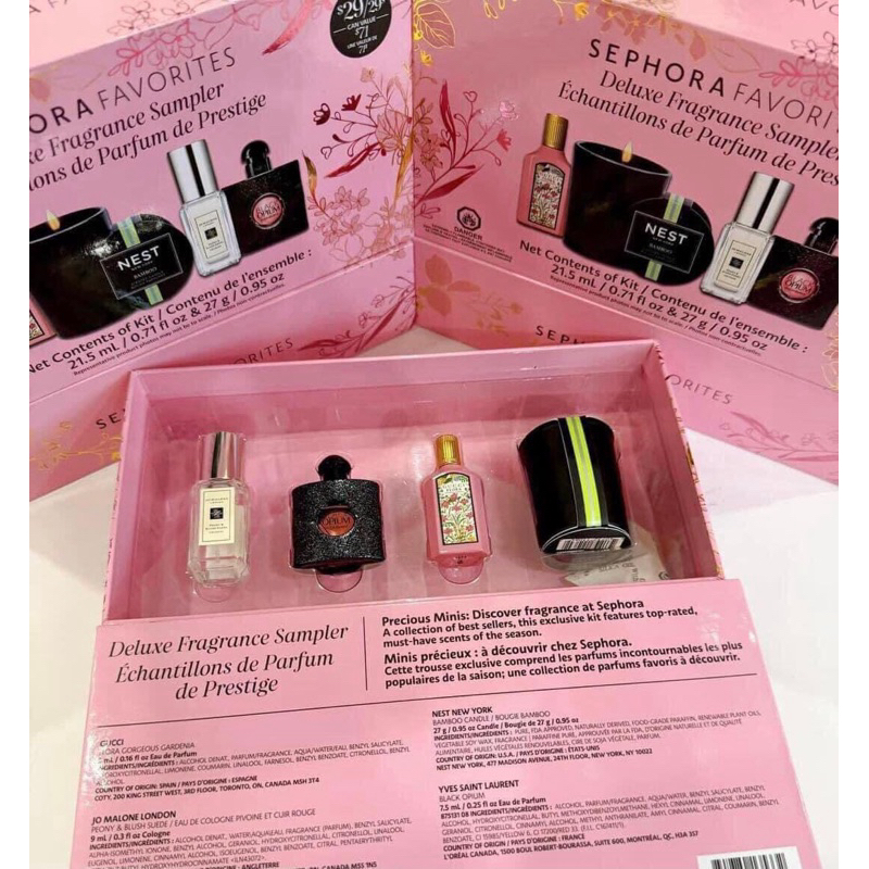 set nước hoa mini xinh xỉu của 𝐒𝐞𝐩𝐡𝐨𝐫𝐚 𝐅𝐚𝐯𝐨𝐫𝐢𝐭𝐞𝐬 𝐃𝐞𝐥𝐮𝐱𝐞 𝐅𝐫𝐚𝐠𝐫𝐚𝐧𝐜𝐞 𝐒𝐚𝐦𝐩𝐥𝐞𝐫