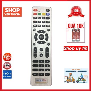 Điều khiển mobiTV loại tốt zin theo máy -  Tặng kèm pin chính hãng - Remote MobiTV