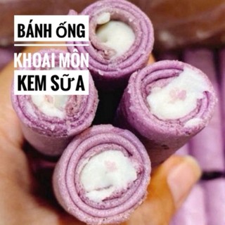 Bánh ống kem khoai môn giòn béo helthy 100g/250g/500g
