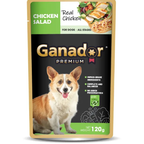Pate Cho Chó Pate Ganador Vị Salad Gà 120G