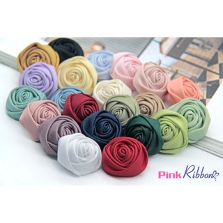 Hoa hồng cuộn lụa cao cấp handmade đường kính 3cm