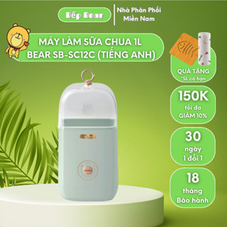 Máy Làm Sữa Chua Bear Mini 1L SB-SC12C Lên men tự động 3 chế độ, Máy ủ sữa chua tự động - Bản quốc tế Bảo hành 18 Tháng