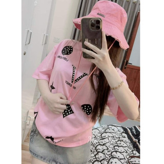 Áo thun nữ tay lỡ chất cotton su (ÁO V SU )  phong cách Hàn Quốc CAMASTORE  M1852