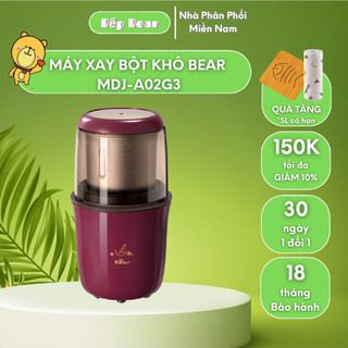 Máy xay bột khô đa năng mini, máy xay hạt cà phê, tiêu, xay ngũ cốc, gia vị bear mdj-a02g3_bảo hành 18 tháng