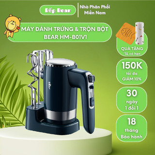 Máy đánh trứng cầm tay mini đánh kem trộn bột bear hm-b01v1 bảo hành 18 tháng