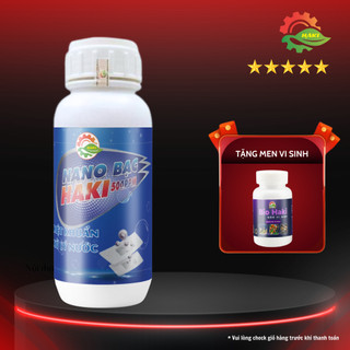 Nano bạc Haki diệt nấm khuẩn ao nuôi, khử mùi hôi tanh, làm trong nước chai 500ml