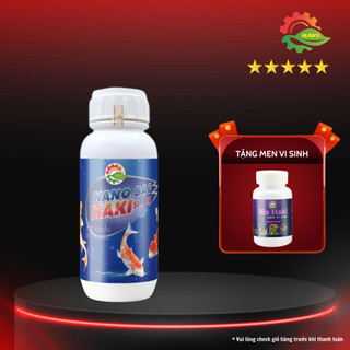 Nano bạc Haki xử lý nấm cho cá cảnh, làm trong  nước bể cá, ao nuôi, khử mùi hôi tanh, chai 250ml