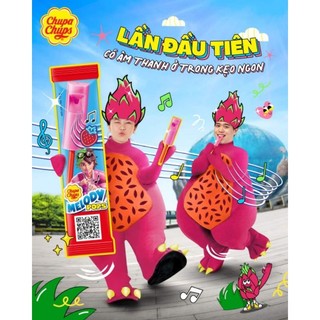 1 hộp = 20 que Chupa Chups Kẹo Mút Còi Thổi Hương Dâu 1 hộp