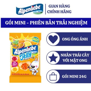 Combo 10 gói Kẹo dẻo Chupa Chups hương trái cây và Kẹo dẻo Alpenliebe Jelly đủ vị 24g