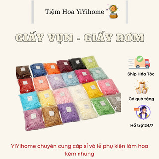 Giấy rơm - giấy vụn - giấy rối lót hộp quà , trang trí quà lưu niệm yiyihome
