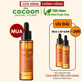 Tinh chất nghệ Hưng Yên C2.2 (serum) với 22% vitamin C sáng da chuyên sâu & mờ vết thâm Cocoon 30ml - Mỹ phẩm thuần chay