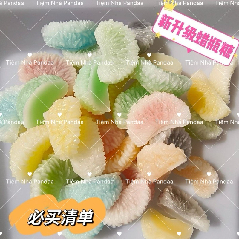 SET 5 KẸO SÁP HÌNH MÚI QUÝT 🍊