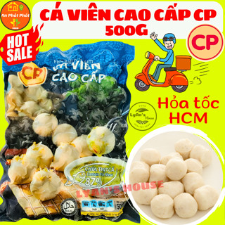 Cá viên cao cấp CP 500g, viên to, làm từ cá basa tươi AQ CP, giòn dai, cá viên thả lẩu ngon, đậm vị An Phát Phát