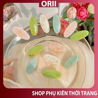 Kẹp mái hạt đậu hàn quốc nhẹ nhàn thanh lịch ORII , kẹp mái mỏ vịt lolita .Kẹp tóc mái dễ thương .mã cvv