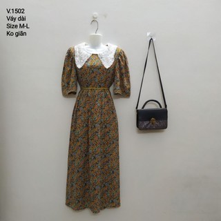 ĐẦM HOA CỔ REN XINH
