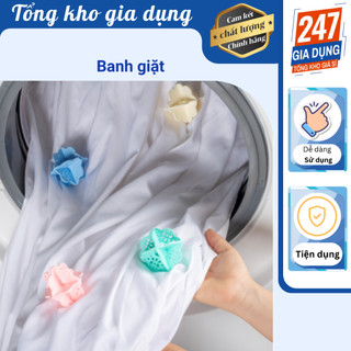 Banh giặt chống nhăn quần áo, combo banh giặt