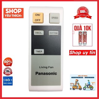 Điều khiển quạt Panasonic hàng tốt thay thế cho hàng zin theo máy - tặng kèm pin - Remote Panasonic