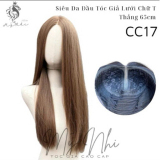 Tóc giả lưới chữ t cc17 65cm tóc thẳng
