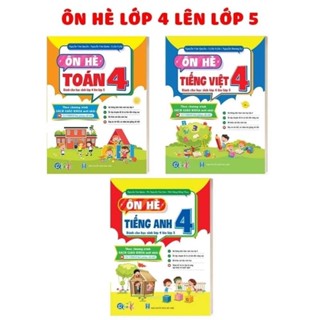 Sách - Combo Ôn Tập Hè Dành cho học sinh lớp 4 lên lớp 5 theo Chương Trình Mới - Toán, Tiếng Việt, Tiếng Anh ( 3 cuốn)