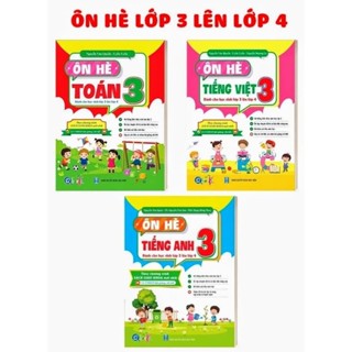 Sách - Combo Ôn Tập Hè Dành cho học sinh lớp 3 lên lớp 4 theo chương trình mới - Toán, Tiếng Việt, Tiếng Anh (3 cuốn)