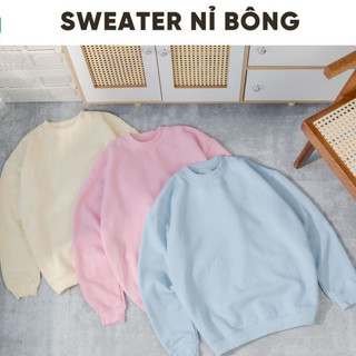 Áo Sweater Nỉ Bông Unisex RAVEN dày dặn siêu mềm cao cấp