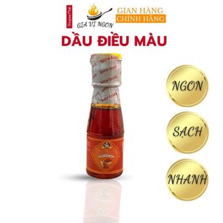 Dầu điều màu azchef chai 120ml từ hạt điều đỏ, màu đẹp từ hạt điều tây nguyên