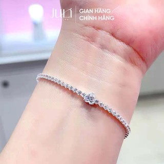 Lắc tay tim đá bạc Ý JULI đính Kim Cương cao cấp, hiện đại thời thượng dành cho Nữ| LT964 JULI