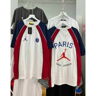 Áo Thun Tay Lỡ Cotton Khô PA..RISS BÓNG CHÀY Unisex Oversize
