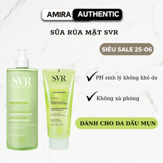 Sữa rửa mặt svr , sữa rửa mặt svr xanh dành cho da dầu mụn gel moussant 400ml - mẫu mới