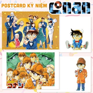 Postcard unoff - conan kỷ niệm - postcard anime manga