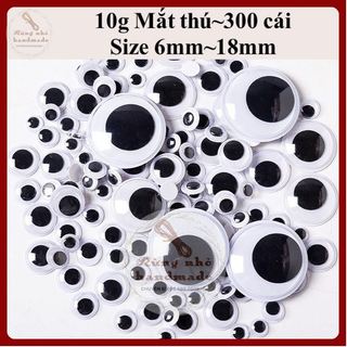 Mắt thú làm handmade, 10g mắt liếc con vật