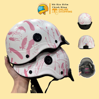  FREESHIP _ Nón Bảo Hiểm Nữa Đầu Sơn Nhám Nhúng Carbon Cao Cấp có lỗ thông gió 2 màu cho Nam và Nữ. Helmet 