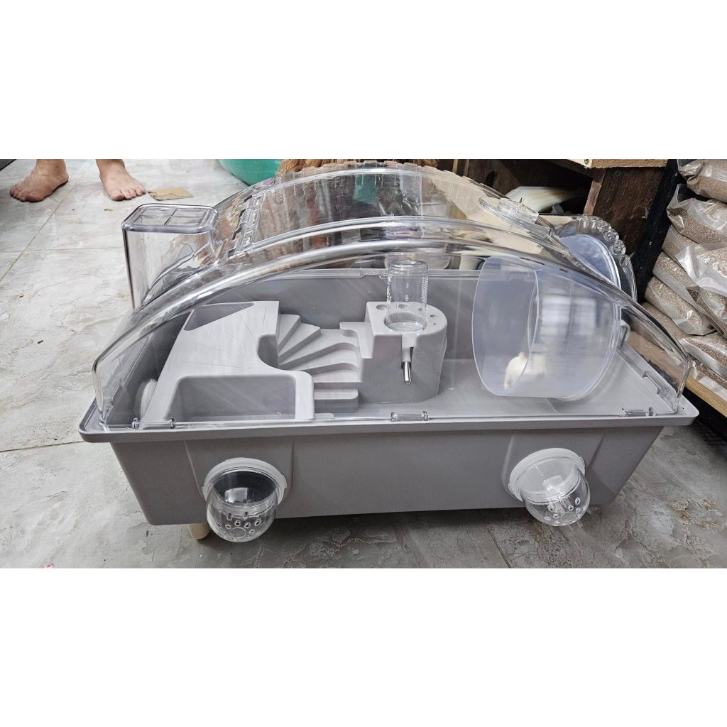 Lồng hamster mica lớn