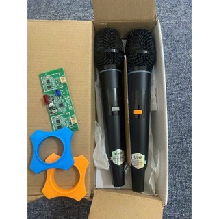 Micro loa kéo UHF M28 thân kim loại mạch thu sóng tần số mới râu đôi