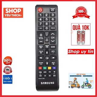Điều Khiển TiVi SamSung BN59-01199F Nút SmartHub chính hãng zin theo máy - Tặng kèm pin chính hãng