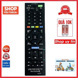 Điều khiển tivi SONY RM-ED054 smart internet dùng tương thích với tất cả dòng sony vào mạng hiện nay